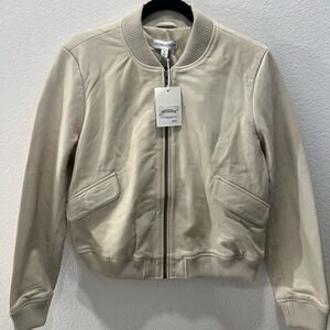 Nordstrom Women's Beige Bomber Jacket
